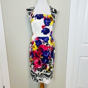 Joseph Ribkoff Multicolor Floral Dress